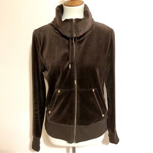 MICHAEL KORS Funnel Neck Jacket Brown M